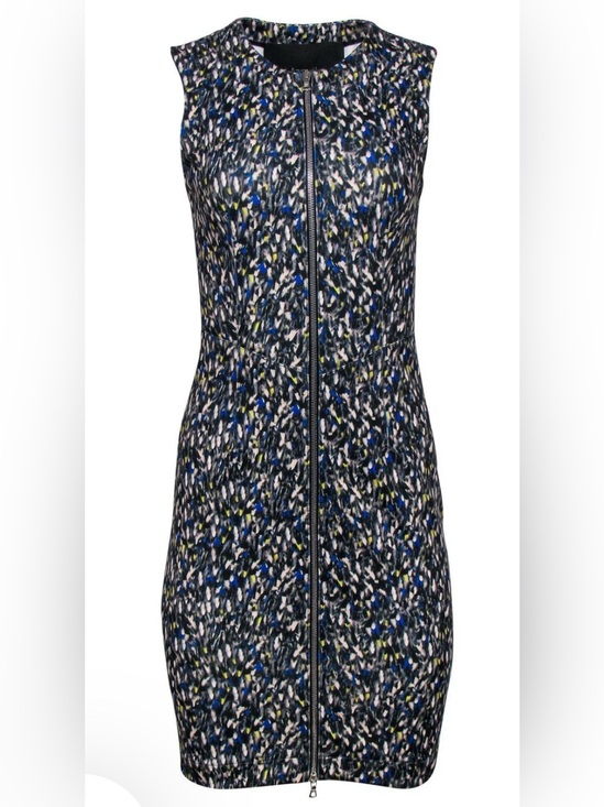Yigal Azrouel Dresses & Skirts - Yigal Azrouel - Speckled Multi Print Zippered Sheath Dress 4
